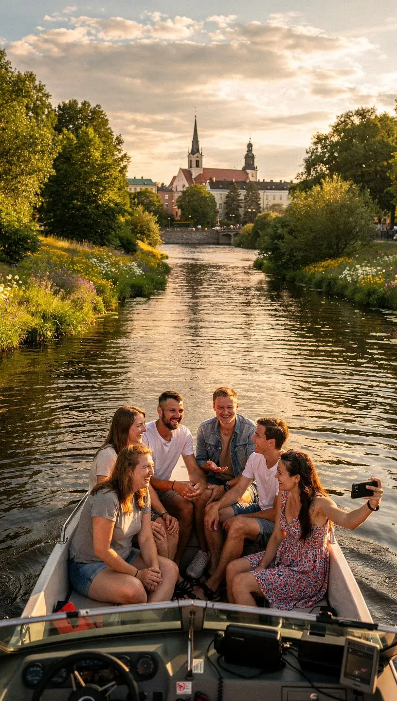 Päikeseline päev Pärnu rannas, kus inimesed naudivad suve ja merd.